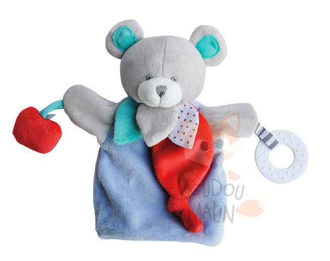  magic handpuppet bear blue red 